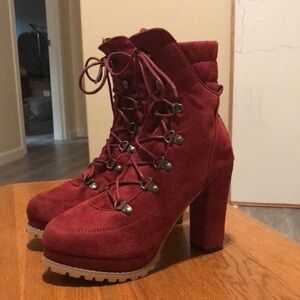 NWOT Loveushoes, High Heel Boots